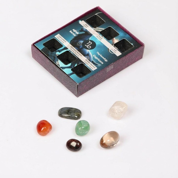 Oğlak Burcu Doğal Taş Seti – Karton Kutulu - 2