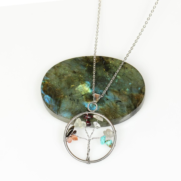 Oğlak Burcu Hayat Ağacı Kolye - Paslanmaz Çelik