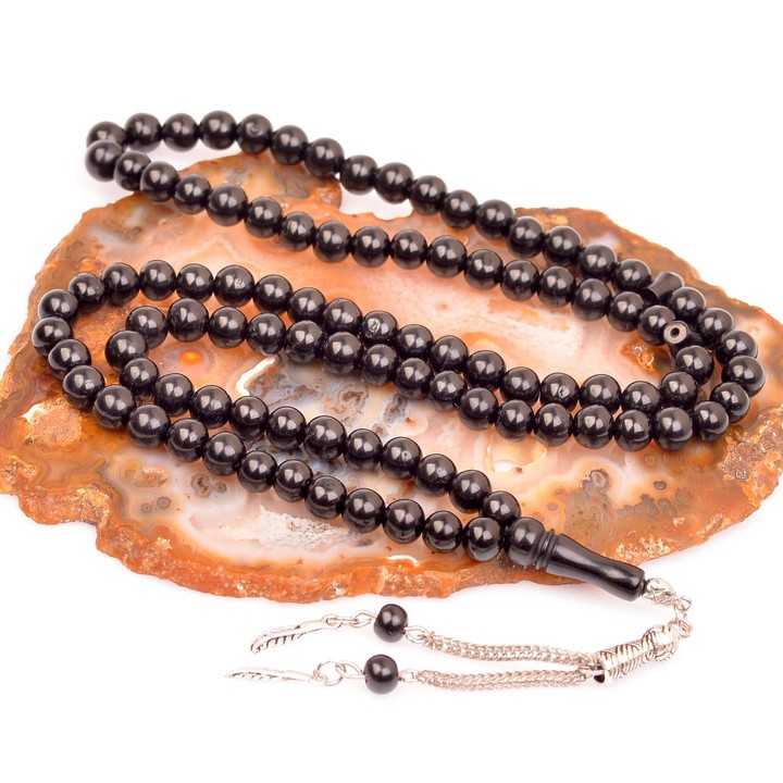 Oltu Taşı Dua Tesbihi - 6 mm