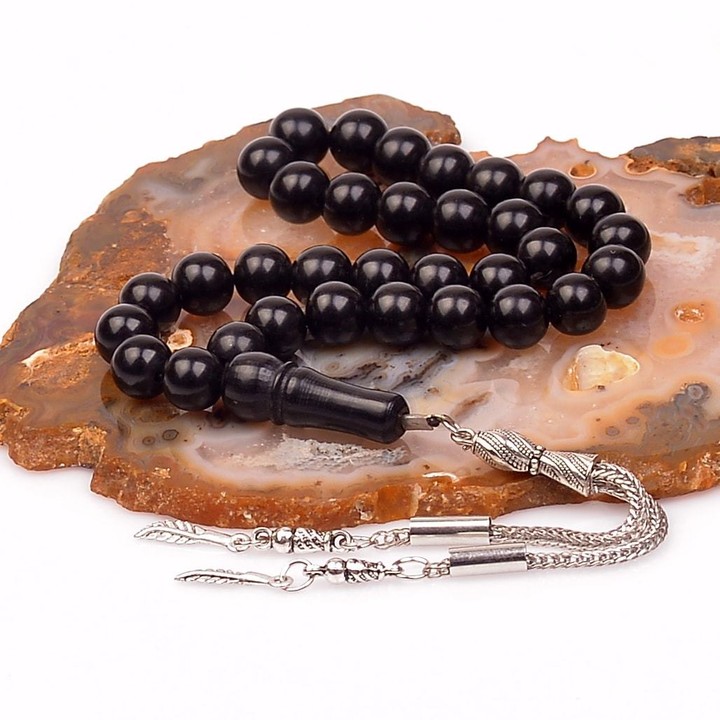 Oltu Taşı Tesbih (10 mm) Gürcü Oltusu