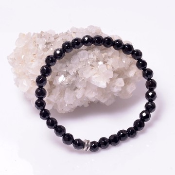 Oniks Taşı Bileklik 6 mm - Faset Kesim - 2