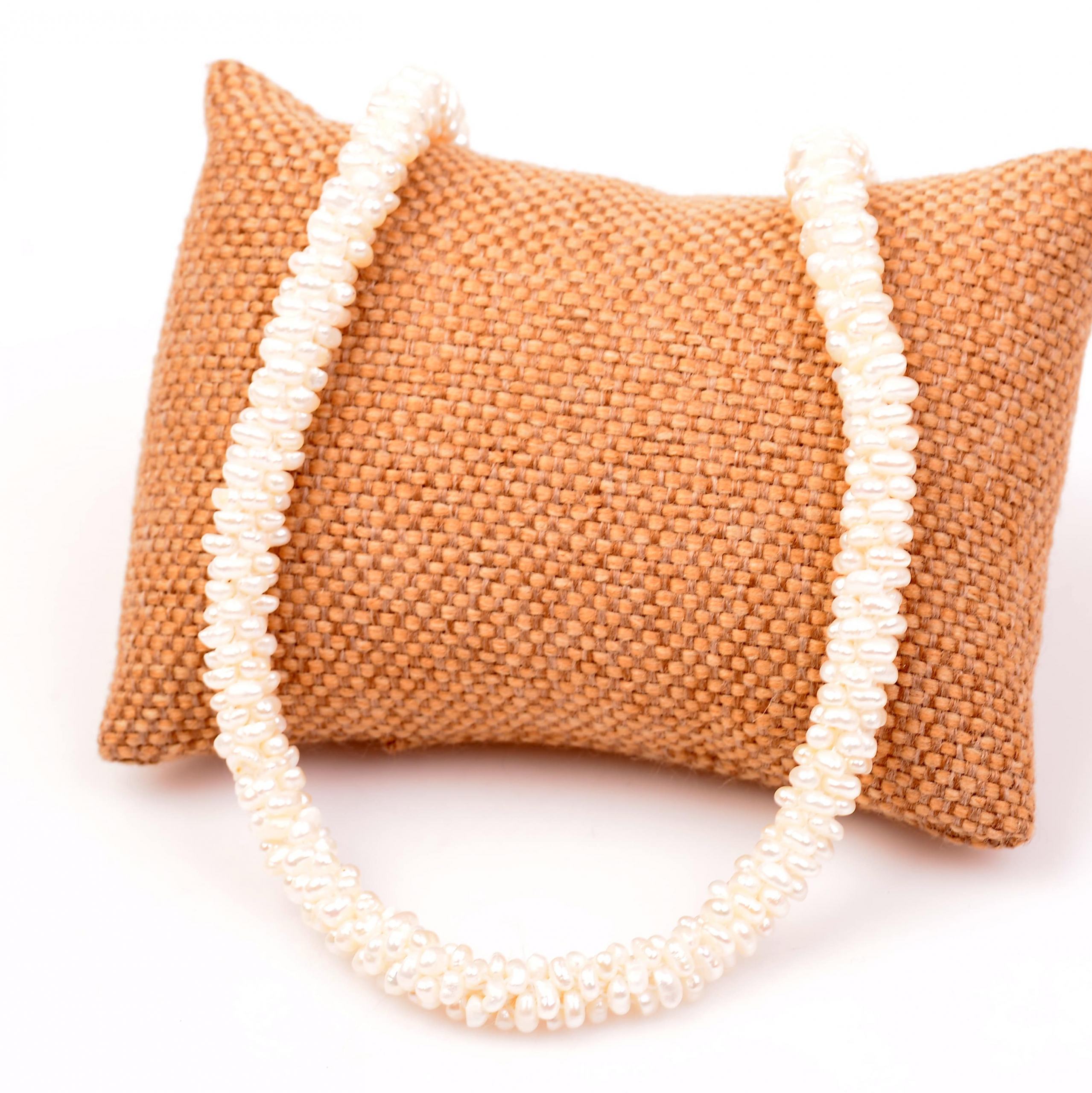 Woven Pearl Necklace Yüksek Quality