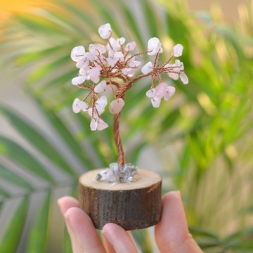 Pembe Kuvars Taşı Ağaç - 1