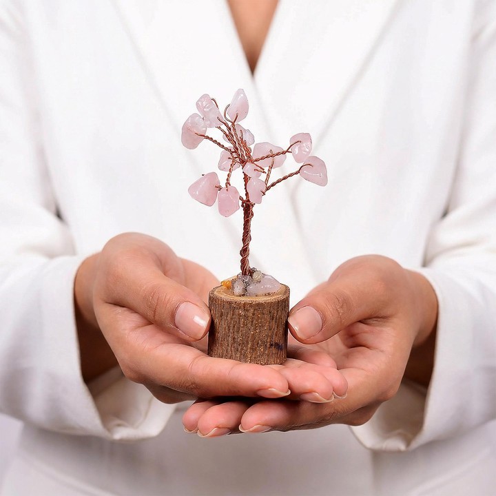 Pembe Kuvars Taşı Ağaç - Küçük Boy - 2