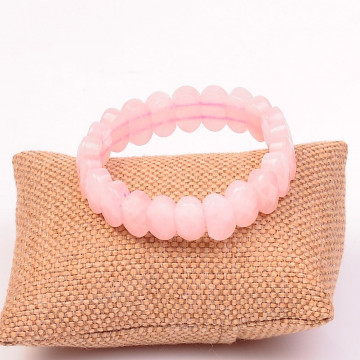 Pembe Kuvars Taşı Bileklik - 2