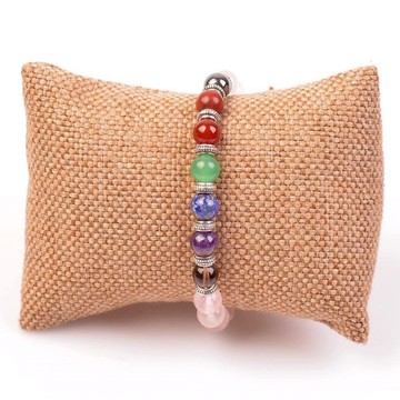 Pembe Kuvars Taşı Çakra Bileklik - 8 mm - 2