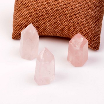 Pembe Kuvars Taşı Kazık Kütle - Küçük Boy - 2