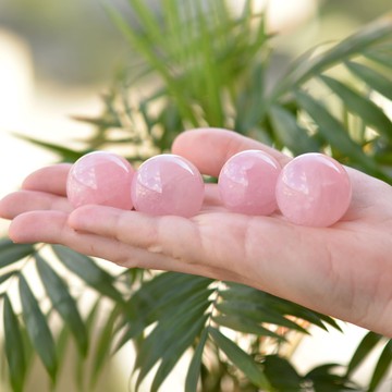 Pembe Kuvars Taşı Küre - Küçük Boy - 2