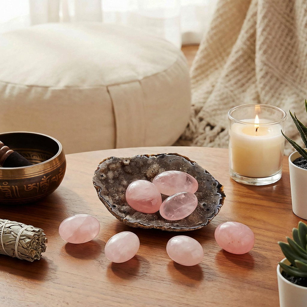 Pembe Kuvars Taşı Kütle