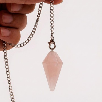 Pembe Kuvars Taşı Pandül - Sarkaç - 1
