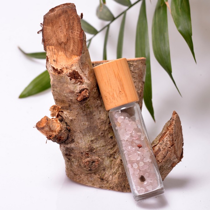 Pembe Kuvars Taşı Roll-On - Esans Şişesi
