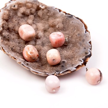 Pembe Opal Taşı Kolye - Şekilsiz Taşlar - 2