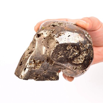 Pirit Taşı Kuru Kafa Şeklinde Kütle - 637 gr - 2