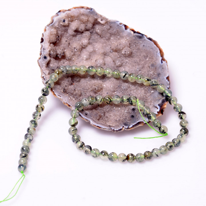 Prehnite Taşı Dizi - 6 mm - 1