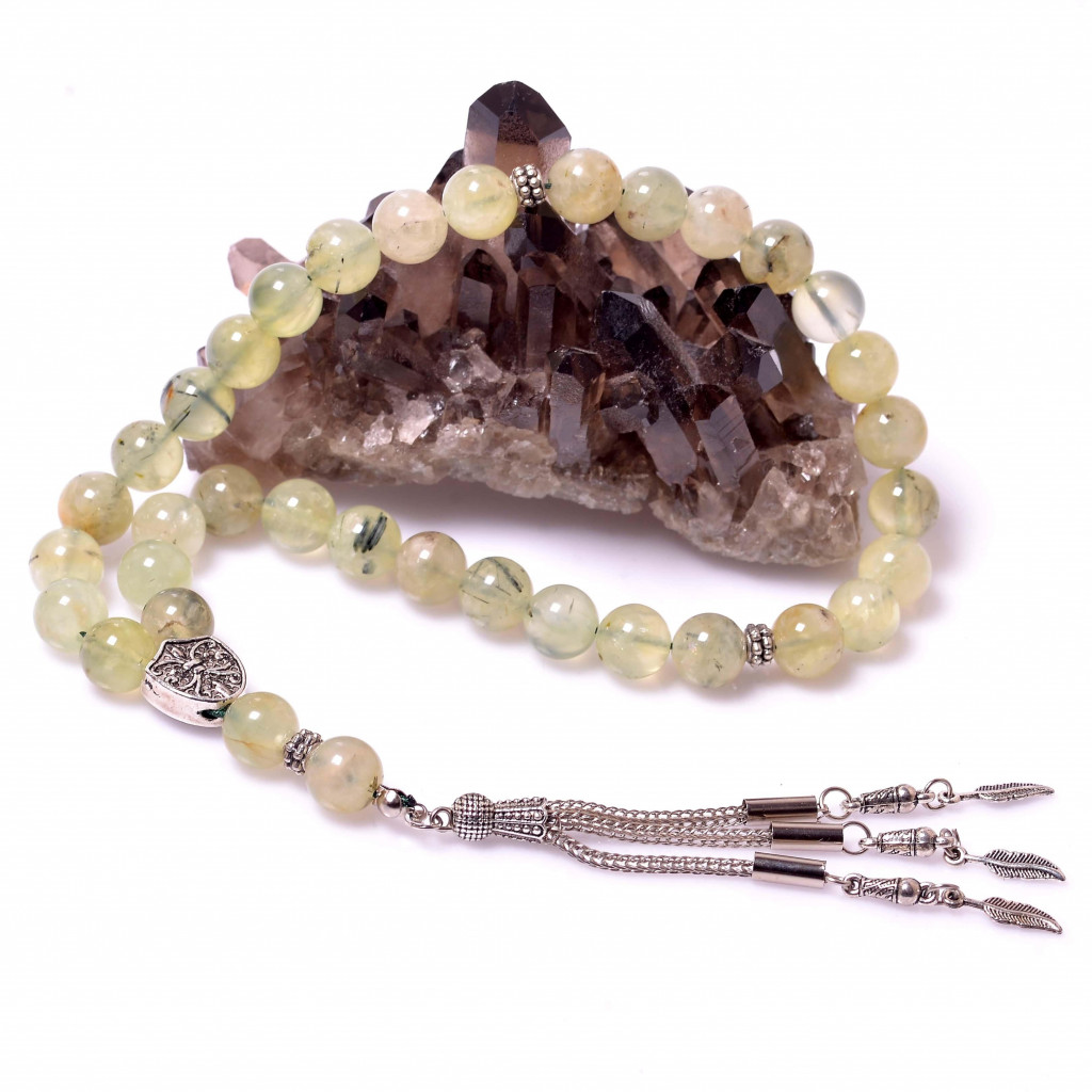 Prehnite Taşı Tesbih - 10 mm Prehnite Taşı Tesbih - 10 mm