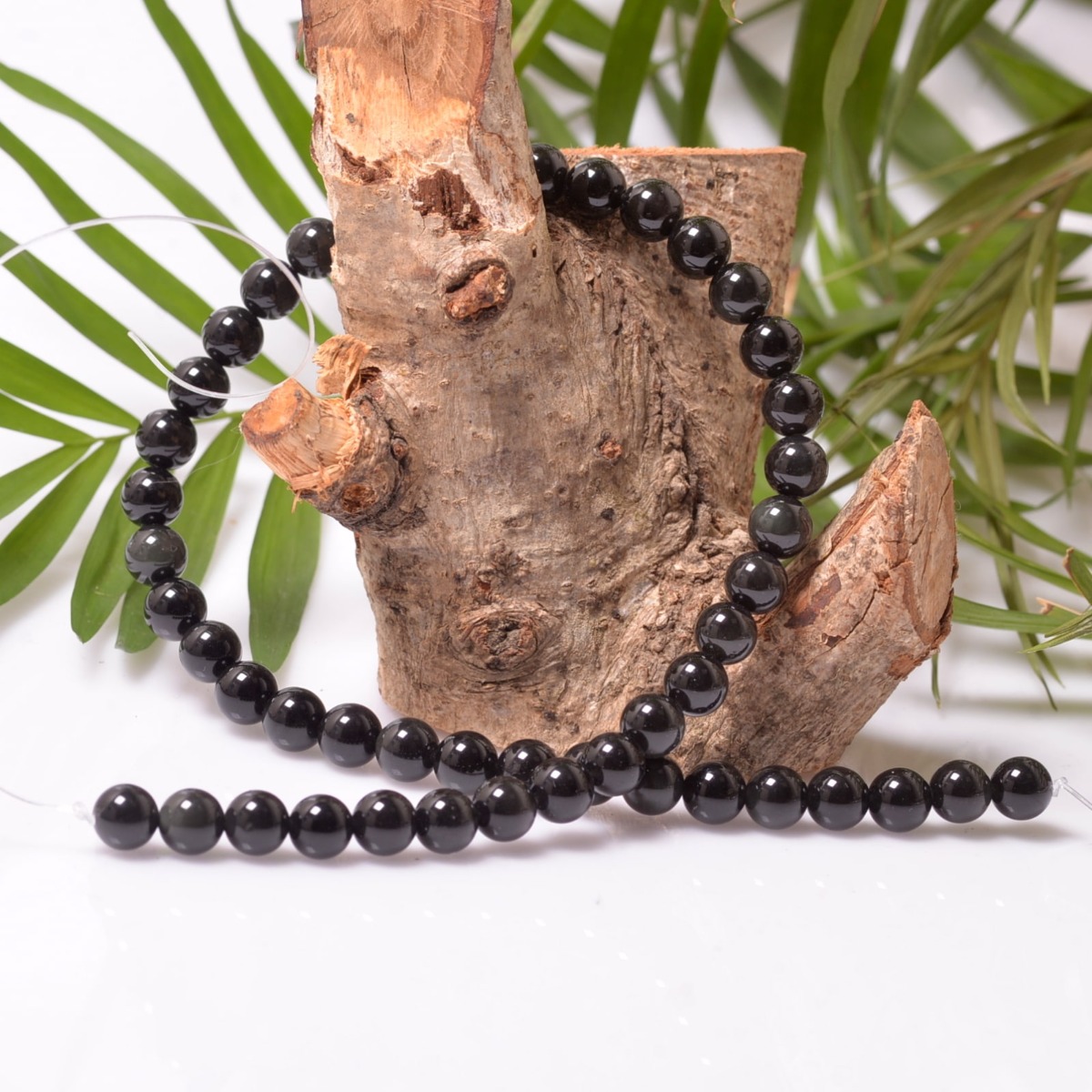 Obsidyen Taşı Bileklik - 8 mm Rainbow Obsidyen - Taş Sandığı