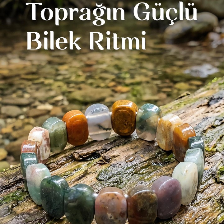 Hint Akik Taşı Bileklik – 11x16 mm