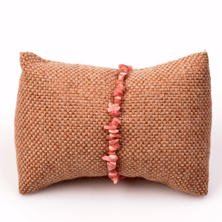 Rodokrozit Taşı Gümüş Bileklik - Şekilsiz Taşlar - 2