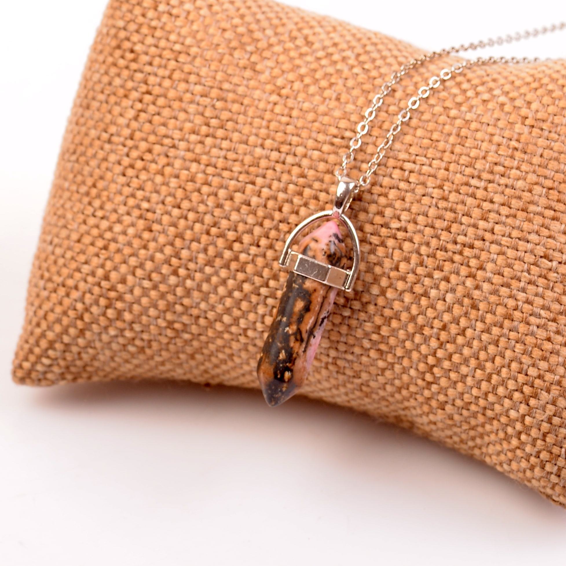 Rodonit Stone Kazık Necklace