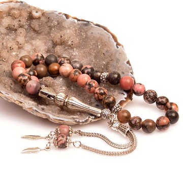 Rodonit Taşı Tesbih ( 8 mm ) - 2