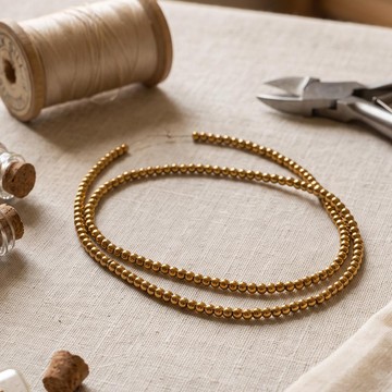 Kaplamalı Hematit Taşı Dizi – 2 mm - 1