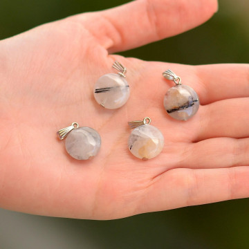 Rutil Kuvars Taşı Kolye - 2