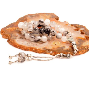 Rutil Kuvars Taşı Tesbih - 8 mm - 2