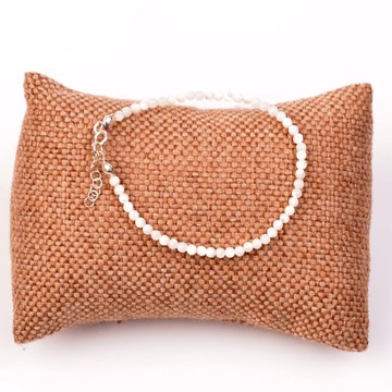 Sedef Taşı Gümüş Bileklik - 3 mm - 2