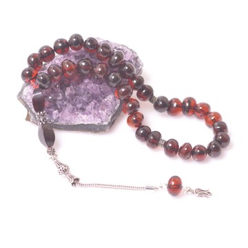 Şekilsiz Damla Kehribar Tesbih - 2