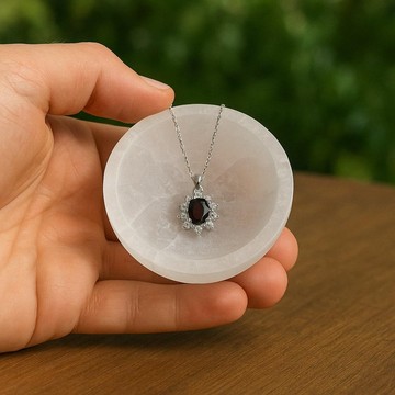 Selenit Taşı Kase 6 cm – Temizleyici Taş - 2