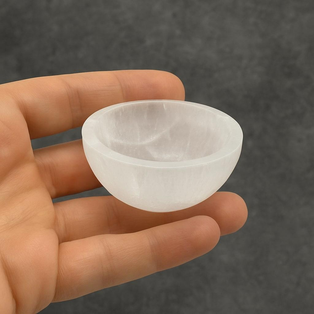 Selenit Taşı Kase 6 cm – Temizleyici Taş Selenit Taşı Kase 6 cm – Temizleyici Taş