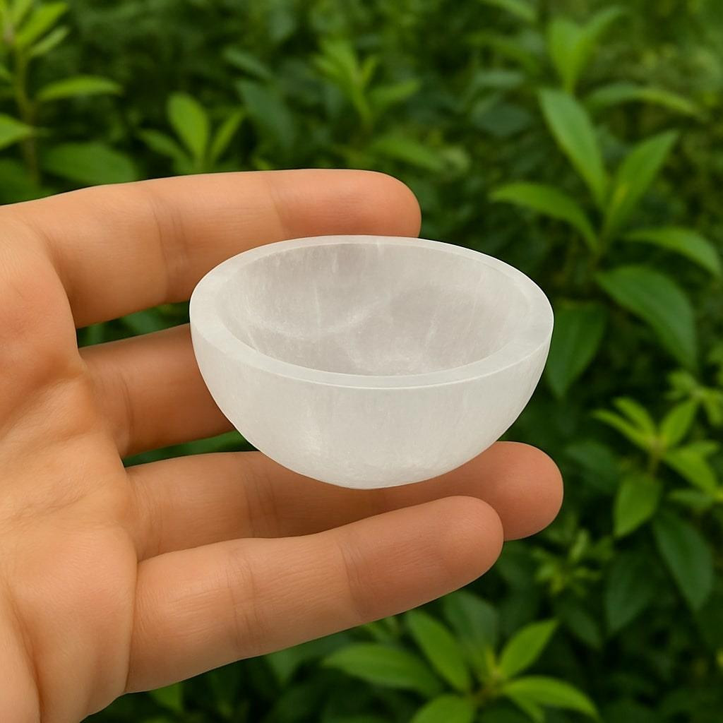 Selenit Taşı Kase 6 cm – Temizleyici Taş Selenit Taşı Kase 6 cm – Temizleyici Taş