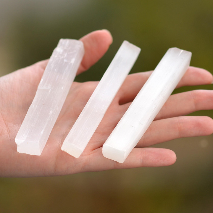 Selenit Taşı Kütle  - Çubuk Şeklinde - 2
