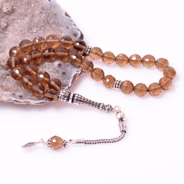 Sentetik Zultanit Taşı Gümüş Tesbih ( 8 mm ) - Renk Değiştiren Ürün - 2