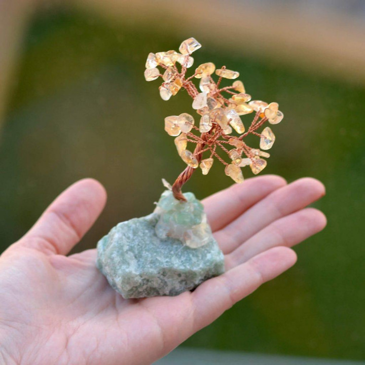 Sitrin Taşı Ağaç – Aventurin Taşlı ( Şans ve Para Taşları)