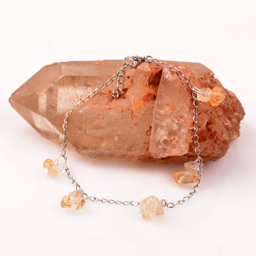 Sitrin Taşı Bileklik – Kararmaz Zincirli - 2