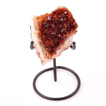 Sitrin Taşı Ham Kütle - Metal Standlı - 2