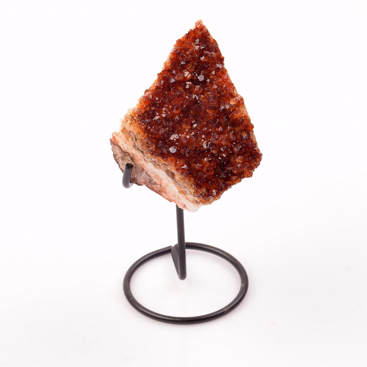 Sitrin Taşı Ham Kütle - Metal Standlı