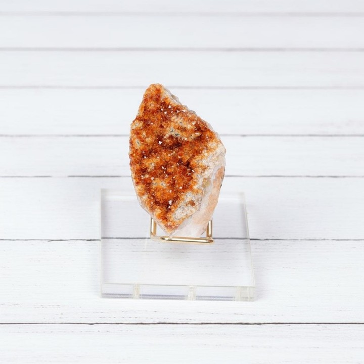 Sitrin Taşı Ham Parça – Plexi Stand Dahil - 2