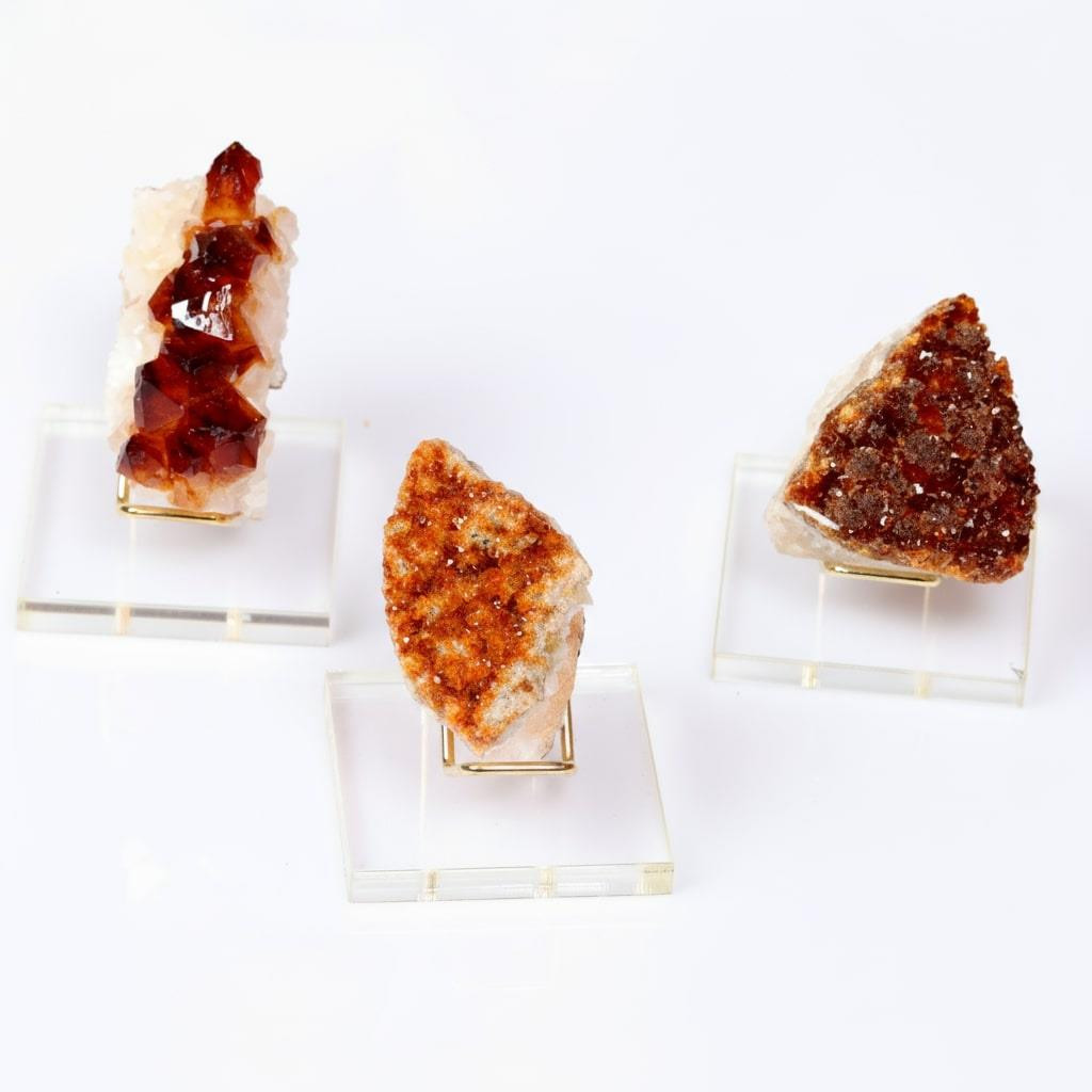 Sitrin Taşı Ham Parça – Plexi Stand Dahil