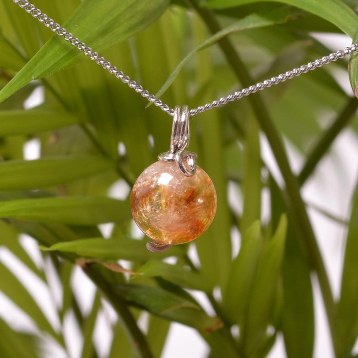 Sitrin Taşı Kolye - 12 mm