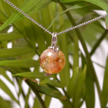 Sitrin Taşı Kolye - 12 mm - 2