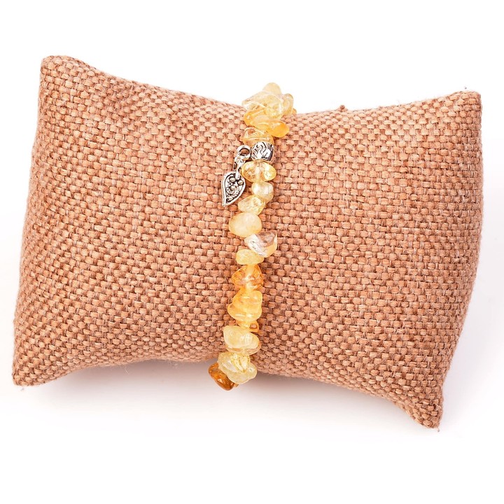 Sitrin Taşı Şekilsiz Bileklik - Para Taşı - 2