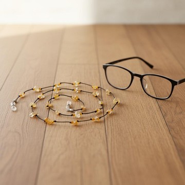 Sitrin Taşlı Gözlük Askısı – Doğal Taş Gözlük İpi - 2
