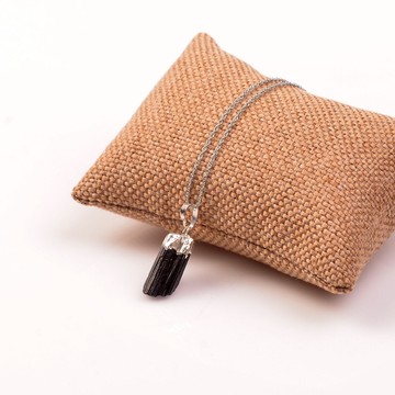 Siyah Turmalin Taşı Kolye - 2