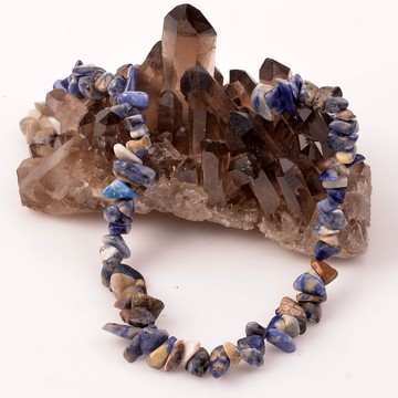 Sodalit Taşı Şekilsiz Kolye - 2