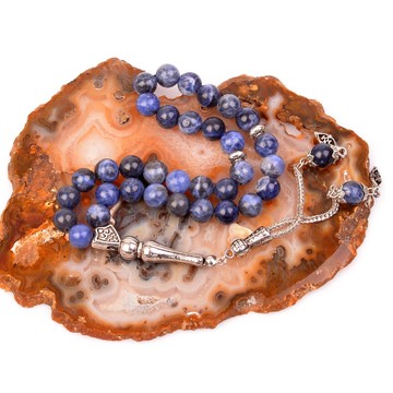 Sodalit Taşı Tesbih (8 mm) - 2