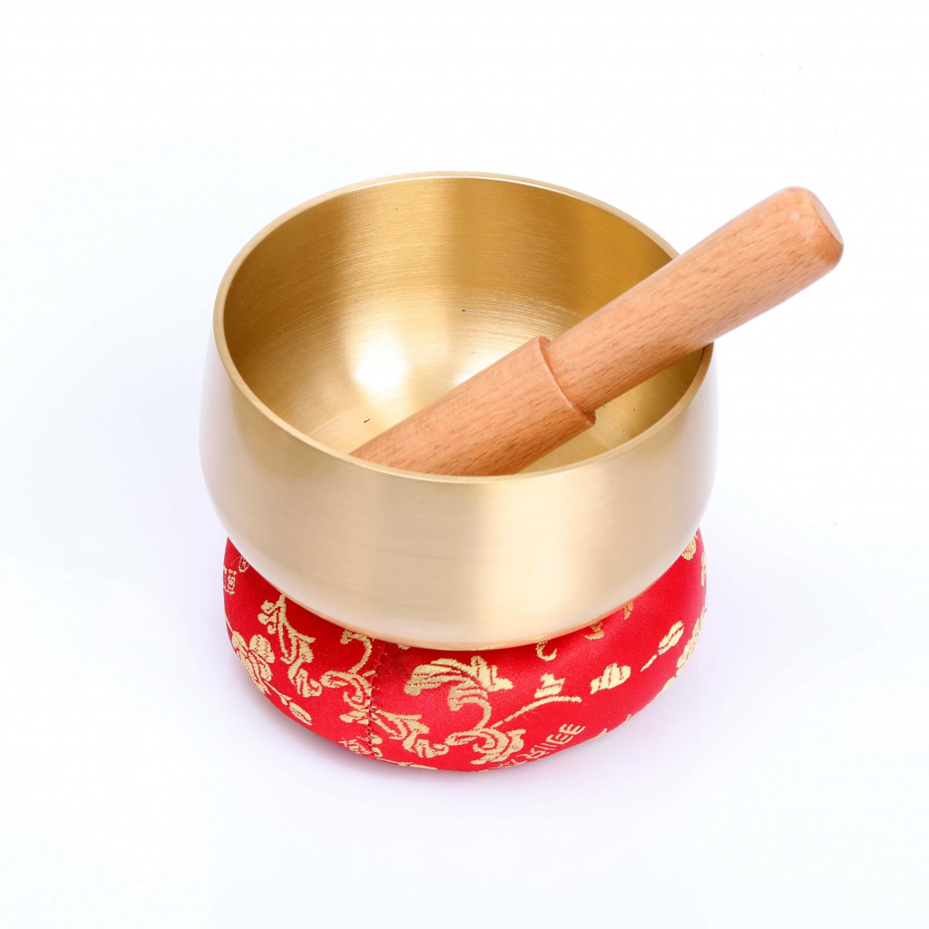 Tibet Çanağı - Singing Bowl - Pirinç Tibet Çanağı 12 cm