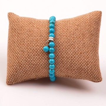 Turkuaz Taşı Elastik Bileklik - 6 mm - 2