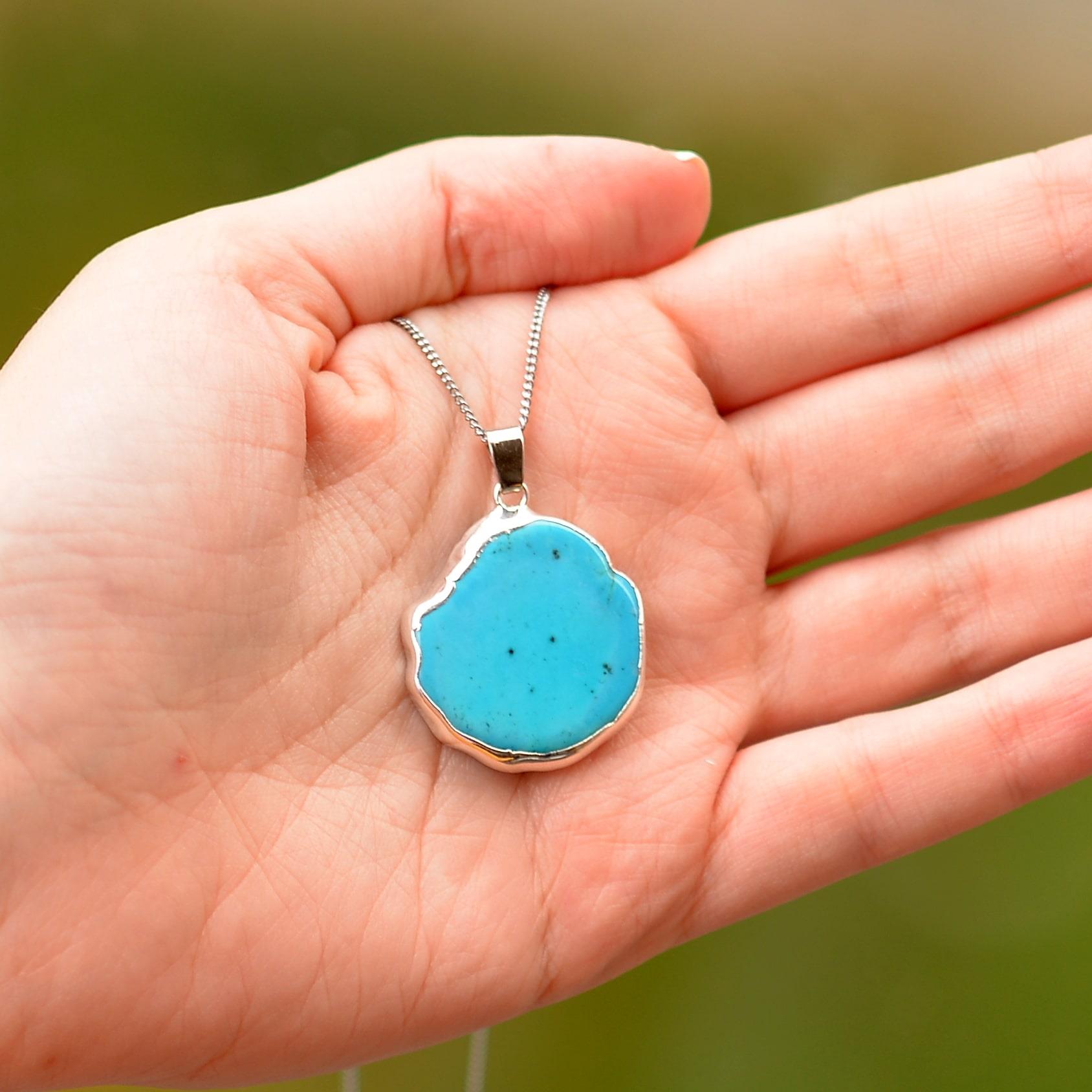Turquoise Stone Necklace Pres Değildir